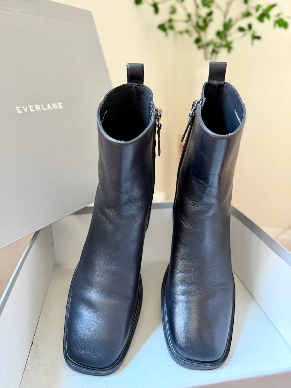 Everlane The City Boot Black Leather Women’s Size 8 - Picture 5 of 12